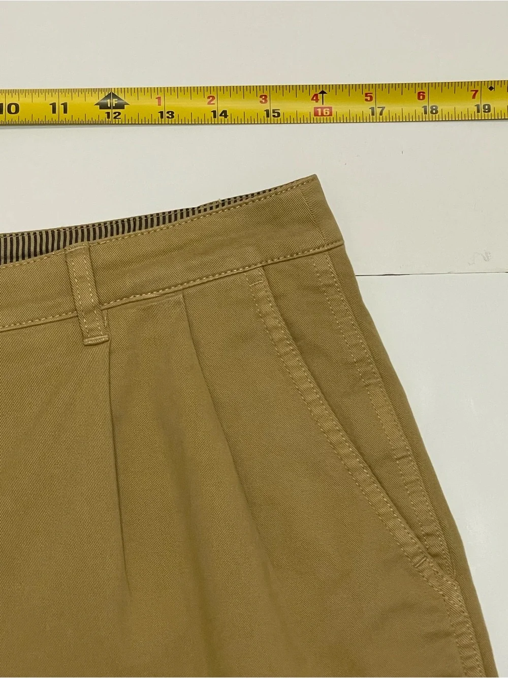 J. Crew Women's High-Rise Pleated Khaki Shorts Size 6